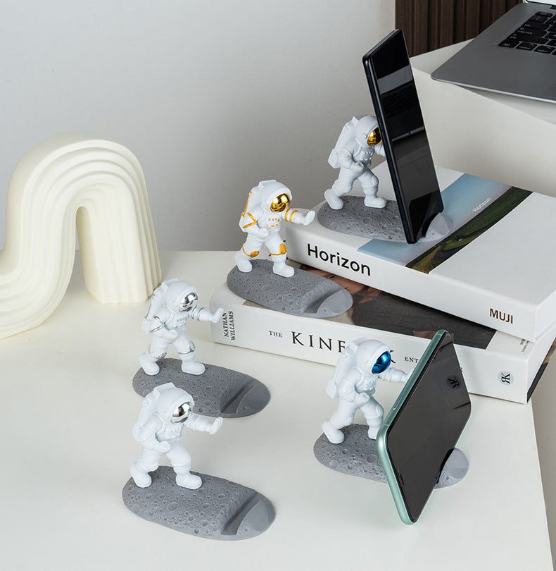 Astronaute Décoration Spaceman Support de téléphone portable Lazy Binge-watching Tool