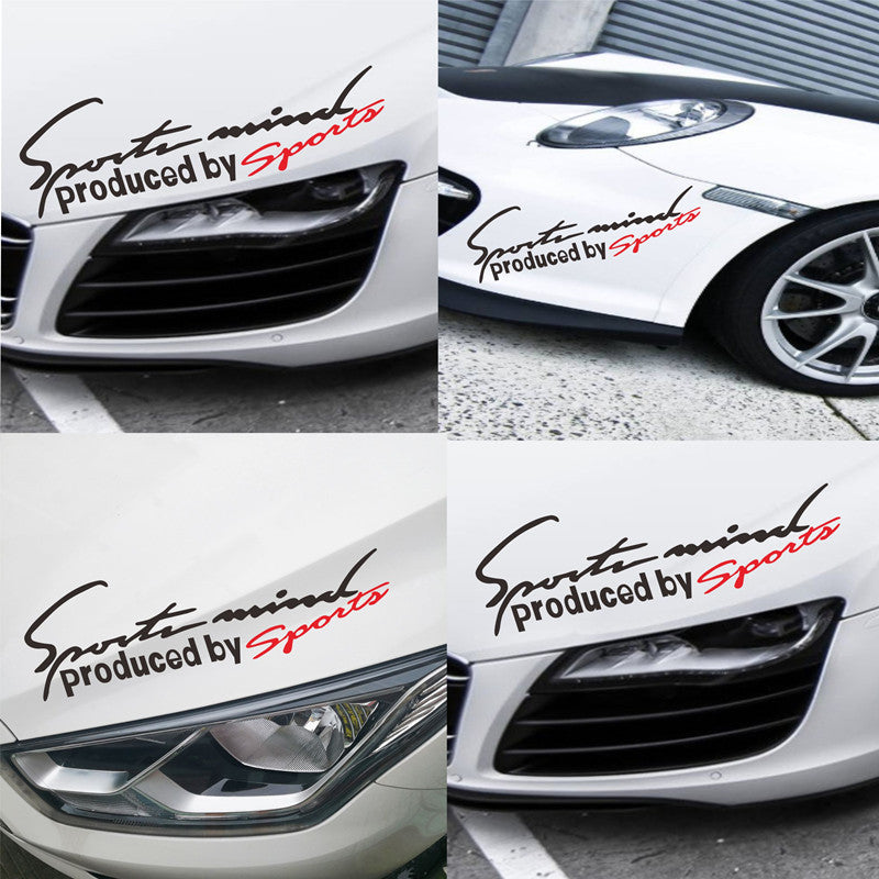 Lampe Sourire auto auto Sticker tête couverture signature moteur