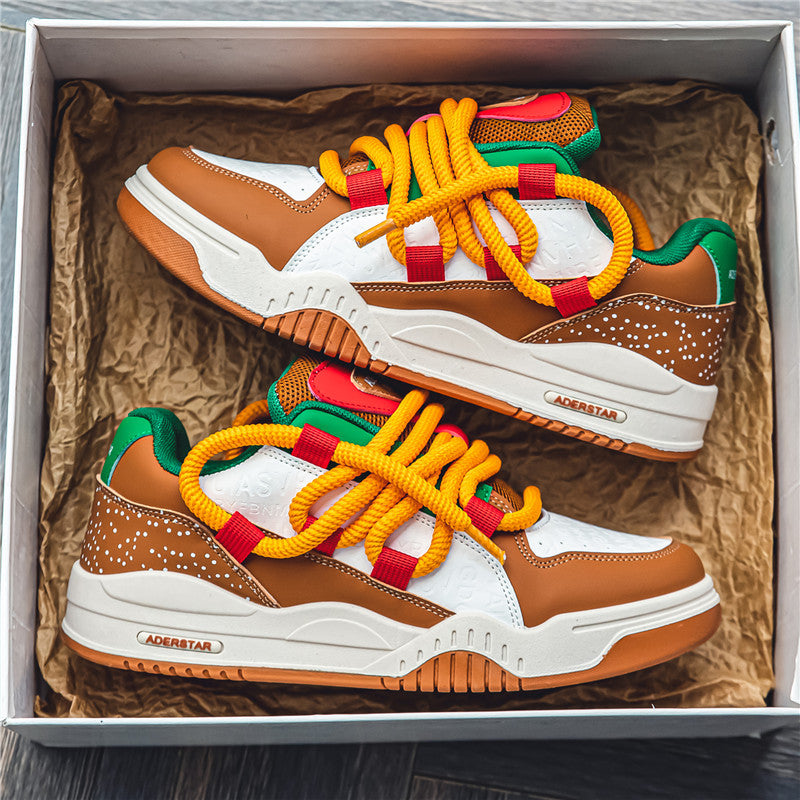 Hamburg Fries Sports d'été Casual Retro Chaussures de haute taille