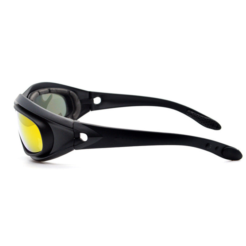 Lunettes de soleil Polarized Tactical Cyclisme Extérieur Vision de nuit Lunettes de soleil étanches à la poussière
