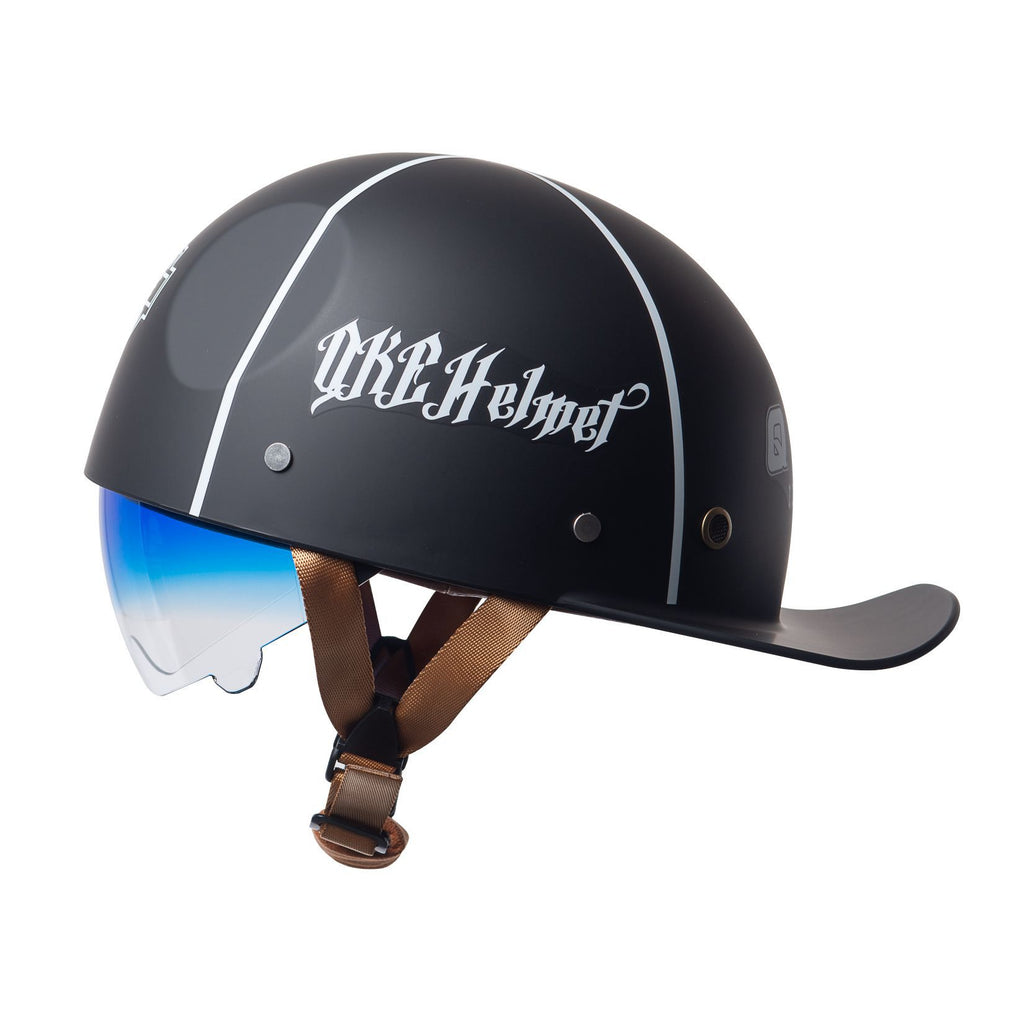 Casque de vélo électrique pour hommes Retro Half Helmet