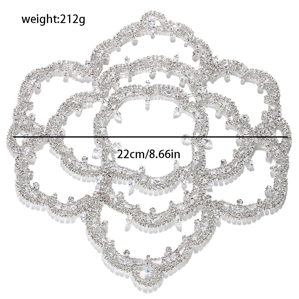 Floral Temperament Retro Bride Headband Rhinestone