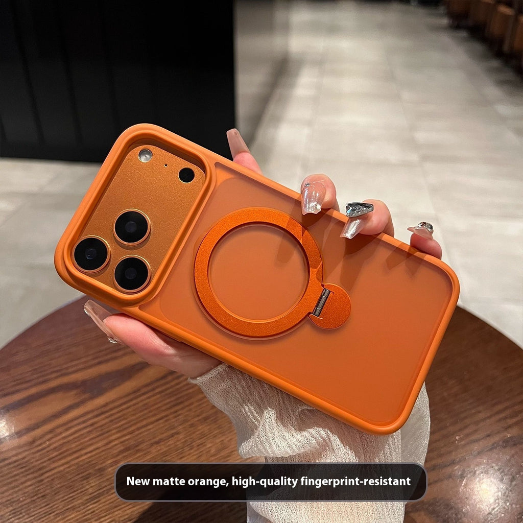 360 Rotation son magnétique à aspiration boîtier de téléphone cas de peau se sentant gelé