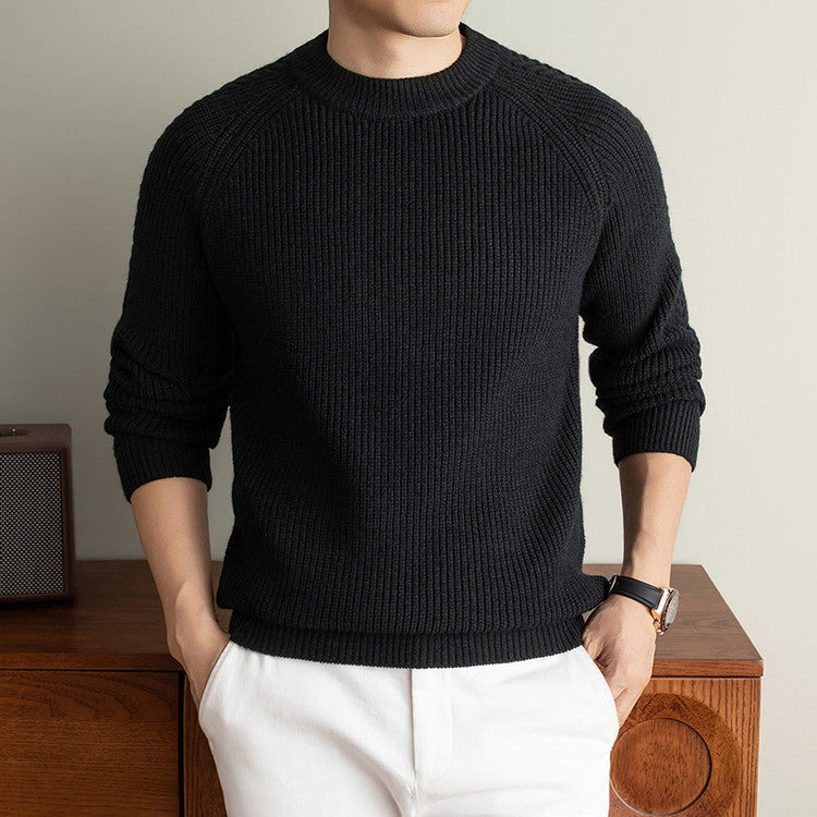 Col rond Couleur solide tendance confortable et doux