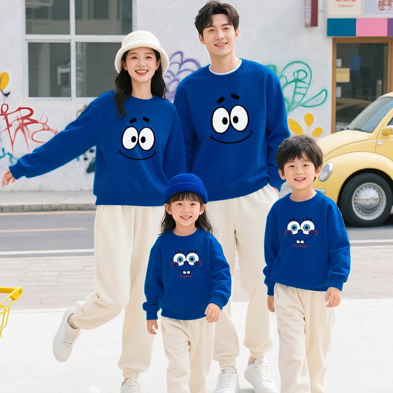 Sweatsuits d'allumettes parents-enfants AutomneHiver Styles pour les familles de trois ou quatre occasionnels