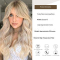 Gradient Gold Figure-huit Bangs avec de grandes vagues