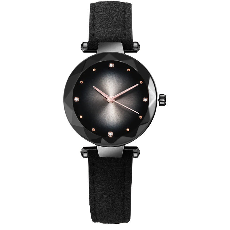 Ceinture en cuir mode Casual Colorful Femmes Montre Quartz