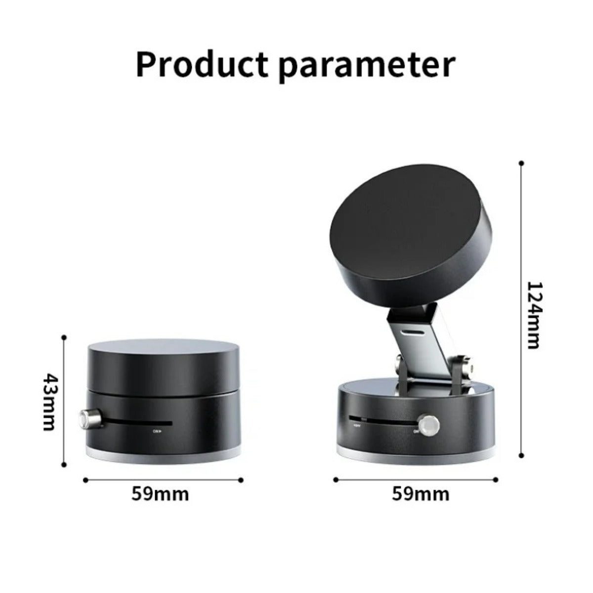 Support de téléphone ultra magnétique pliable sur le support de téléphone de voiture Dashboard Téléphone Bracket 360 Degree Ro