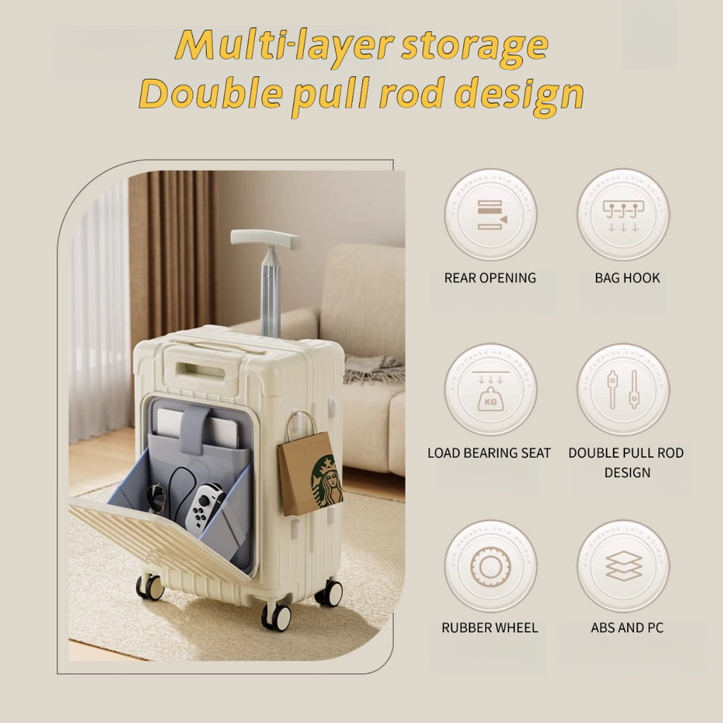 Housse à bagages design 20 pouces Double Pull Rod