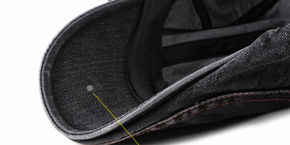 Fashion Wash Denim Beret Hommes