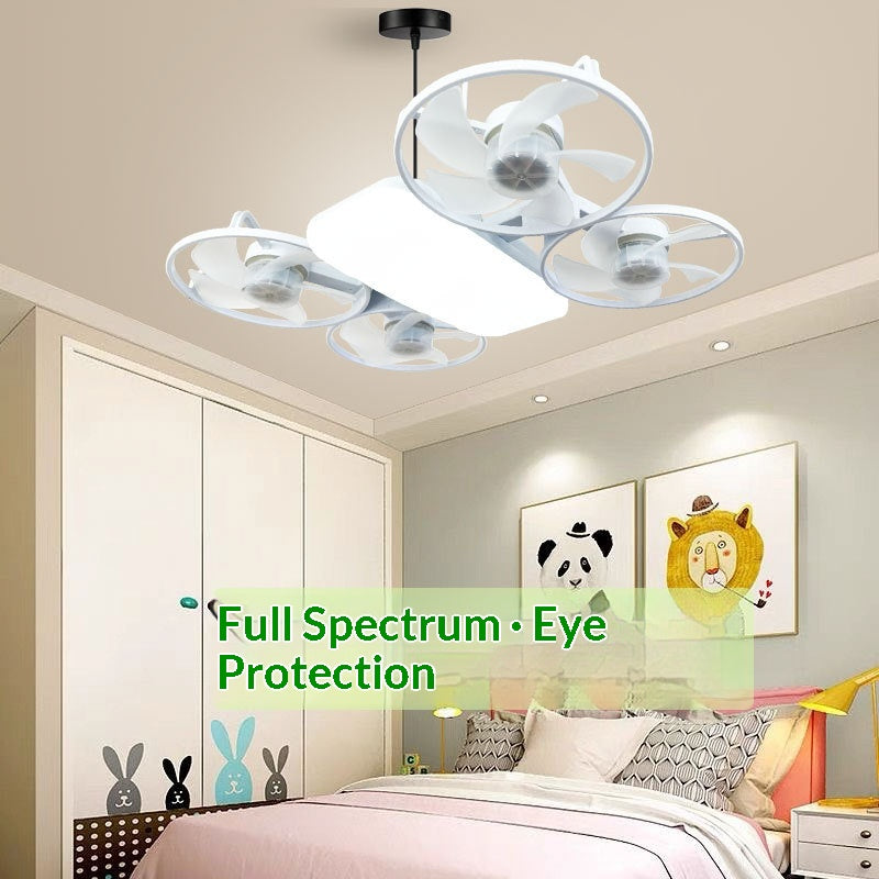 Creative drone car fan light fixture