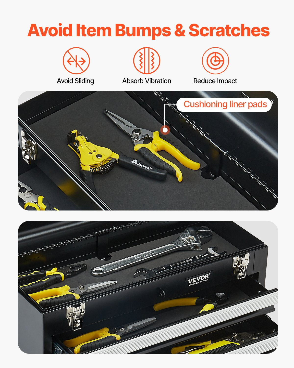 Boîte à outils en métal