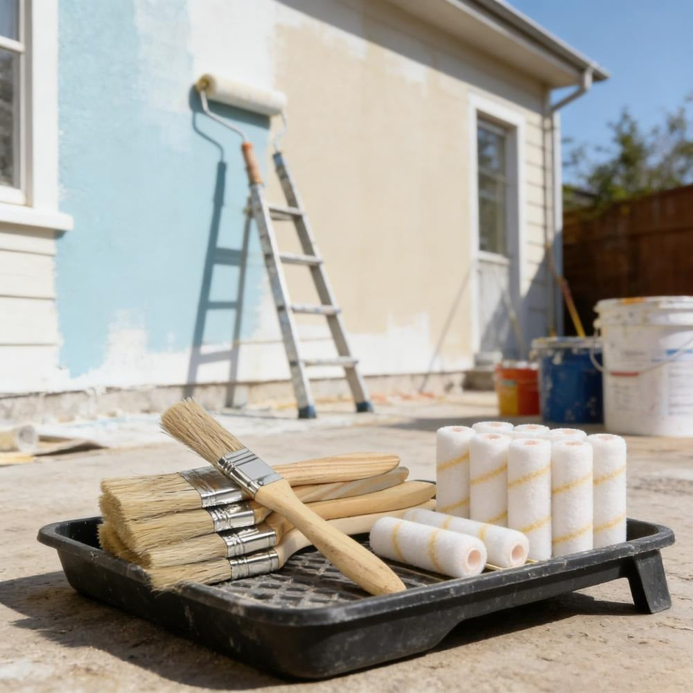 Set de peinture en 16 pièces avec 5 pinceaux (1/5.5/2.5/2.5/3)