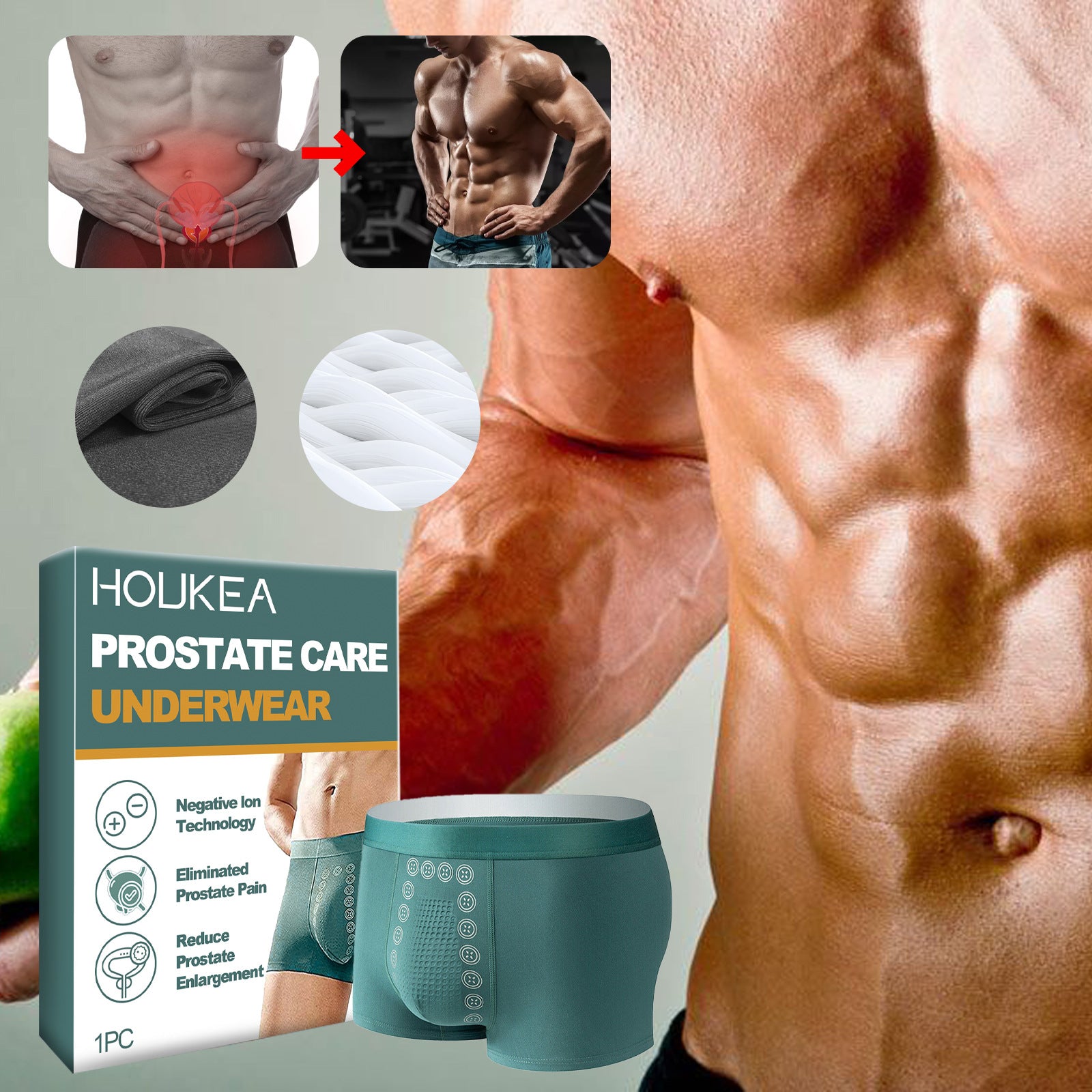 Soins du soleil pour hommes Vitalité forte Soins du corps Sous-vêtements