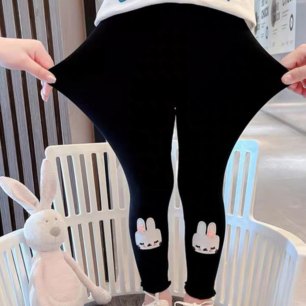 Pure Leggings de coton de filles style étranger mince