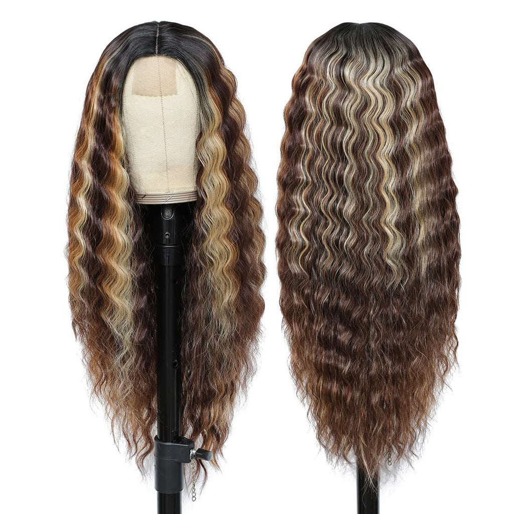 La dentelle des femmes Long Curly Wig
