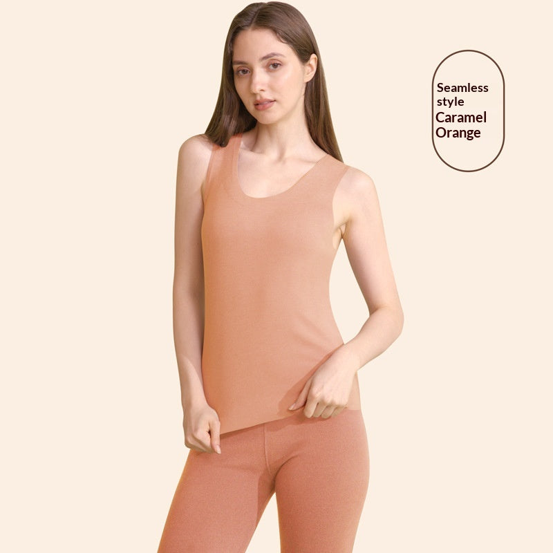 AutumnHiver Fleece-lined extra-épaisseur sans manches Base Top