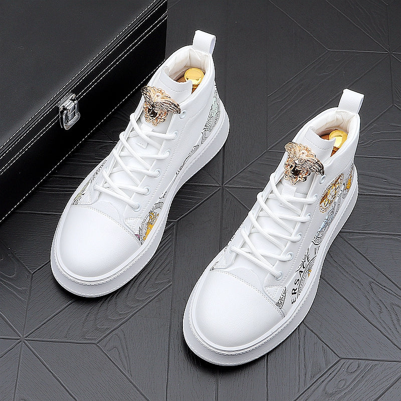 Chaussures de tableau d'impression polyvalentes de mode homme