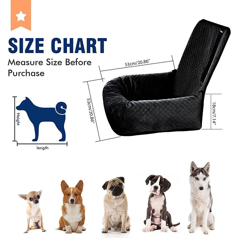 Sac de suspension respirant pour voiture d'animal avec coussin de siège étanche - Garder votre chien confortable