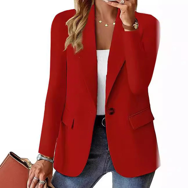 Veste de blazer de cardigan à manches longues d'automne pour femmes