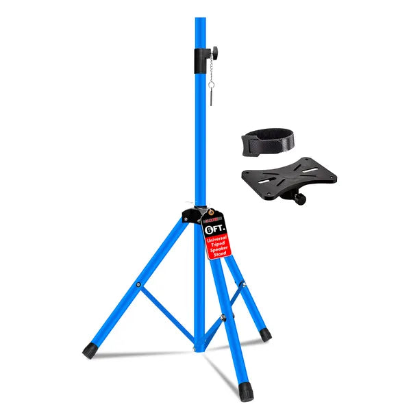 5 Basic Adjustable Speaker Tripod Stands – 40 to 72 Inches Height