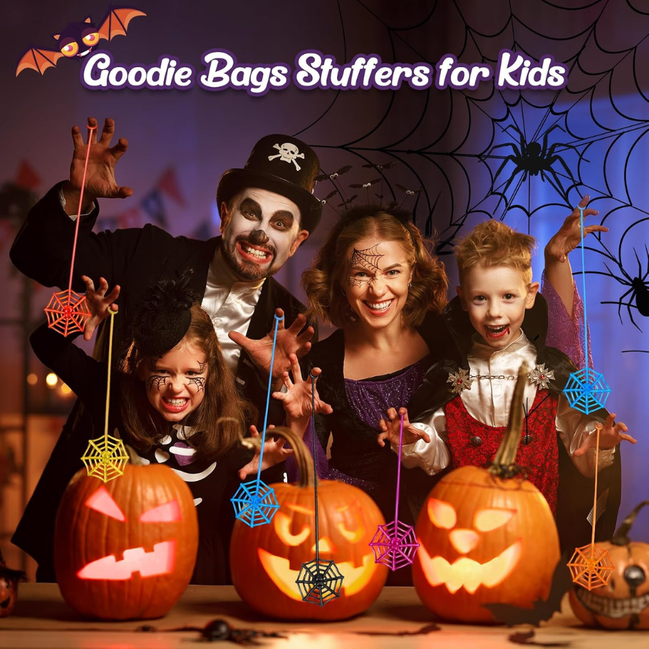 Jouets Web d'araignée collante de 30 pcs pour enfants - Favoris de fête d'Halloween en vrac