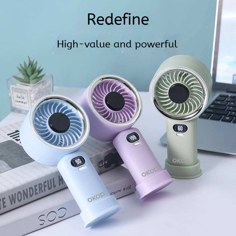 KP-F30 modèle ventilateur portatif usine affichage numérique haute vitesse comprend la base de vente article Lo