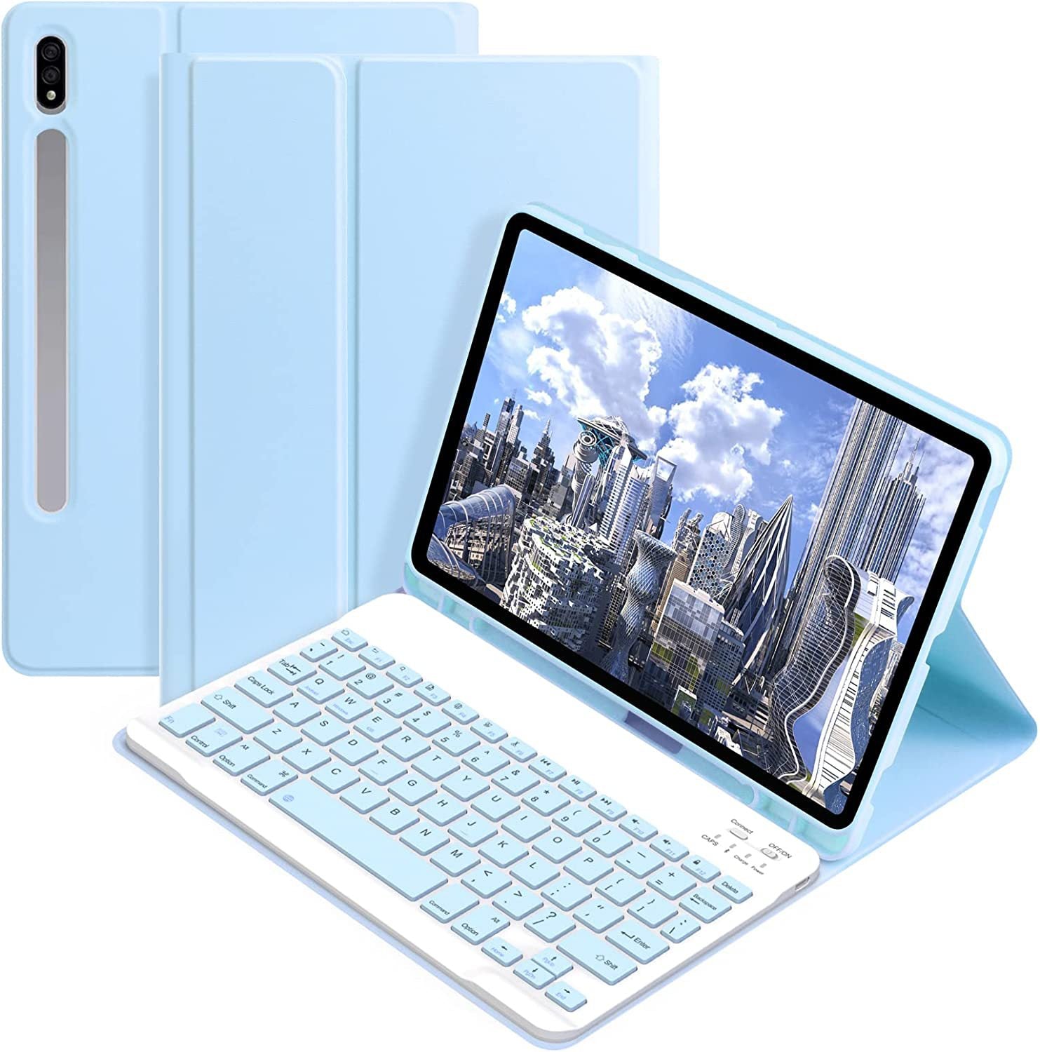 Housse de protection en cuir de cache-clavier Bluetooth
