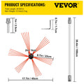 VEVOR Chimney Sweep Kit 26FT Longueur