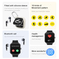 D8pro Smart Watch Casque Tws Deux-en-un Surveillance de la santé
