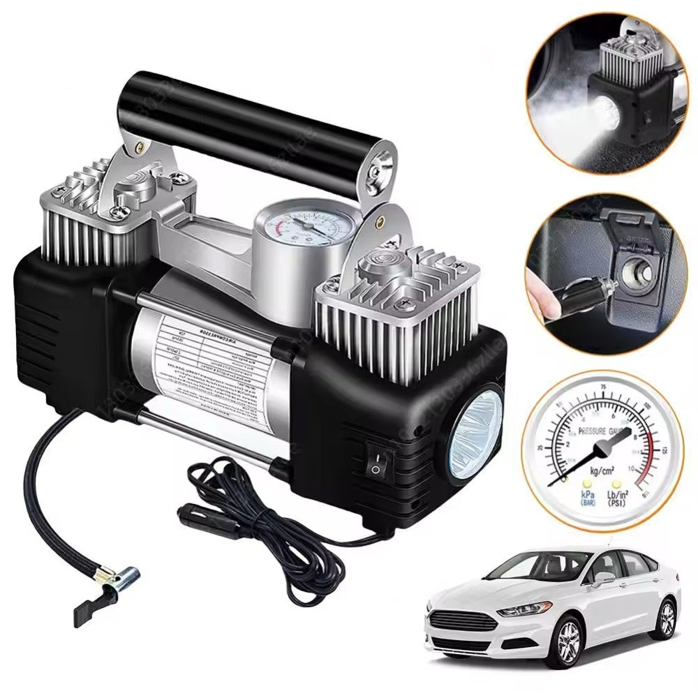 12V Portable Electric Tire Air Compressor Pump
