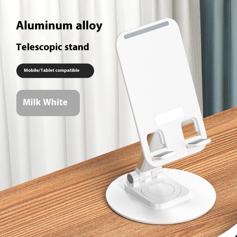 Porte-téléphone mobile en alliage d'aluminium Lazy Flolding Rotation