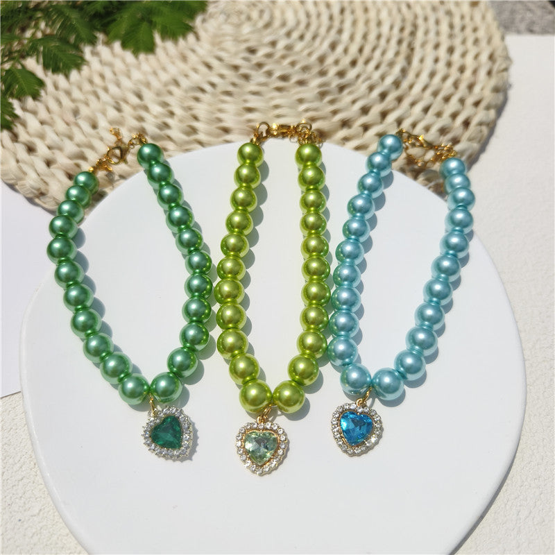 Collier pendentif en pierre gemme façonnable
