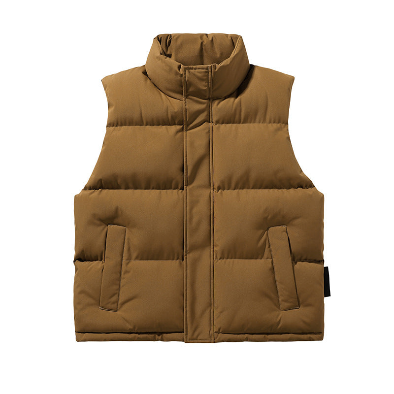Veste en coton rembourré sans manches de couple tendance