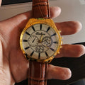 Men's Quartz Leather Sports Watch