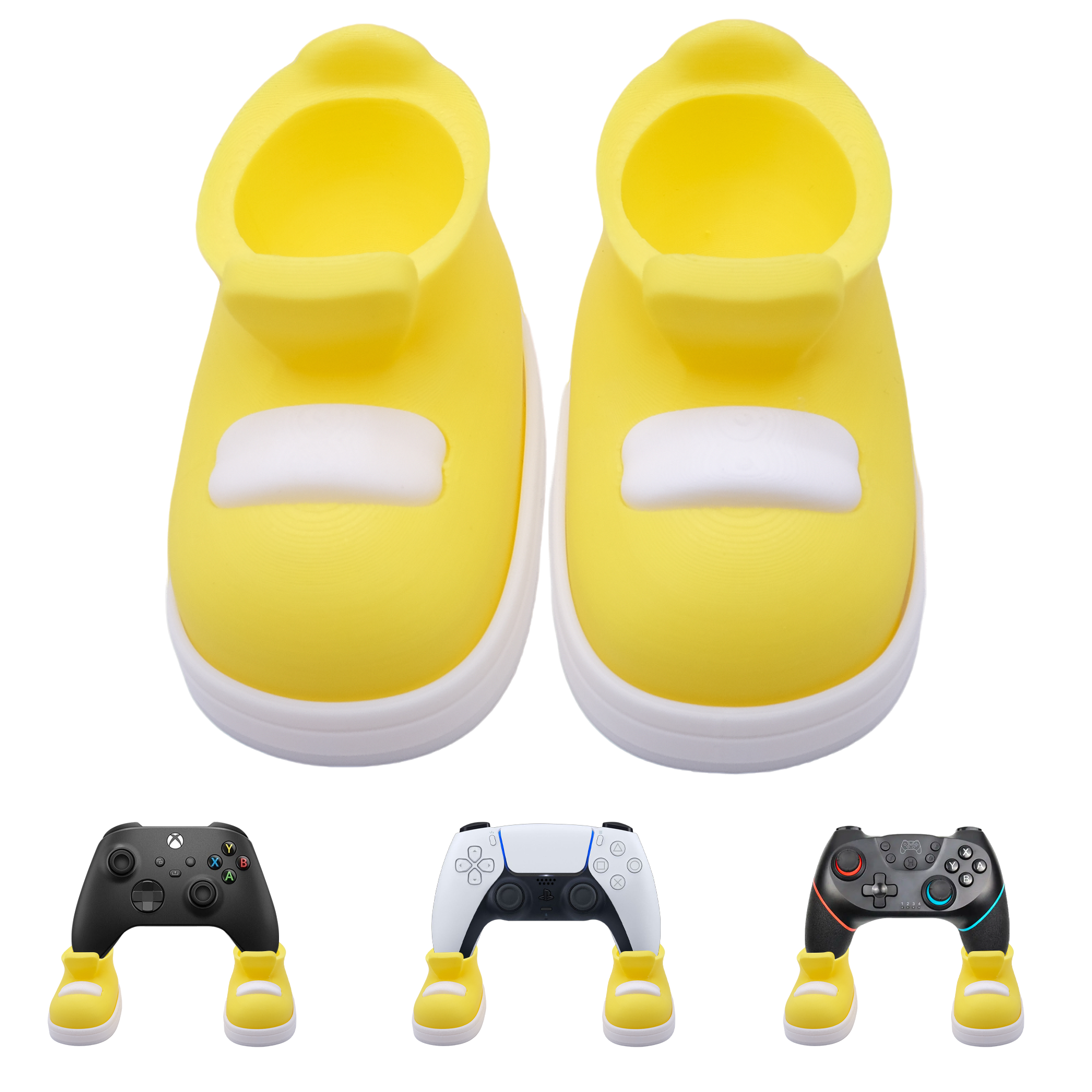 2PCS Support de contrôleur de jeu en forme de chaussures