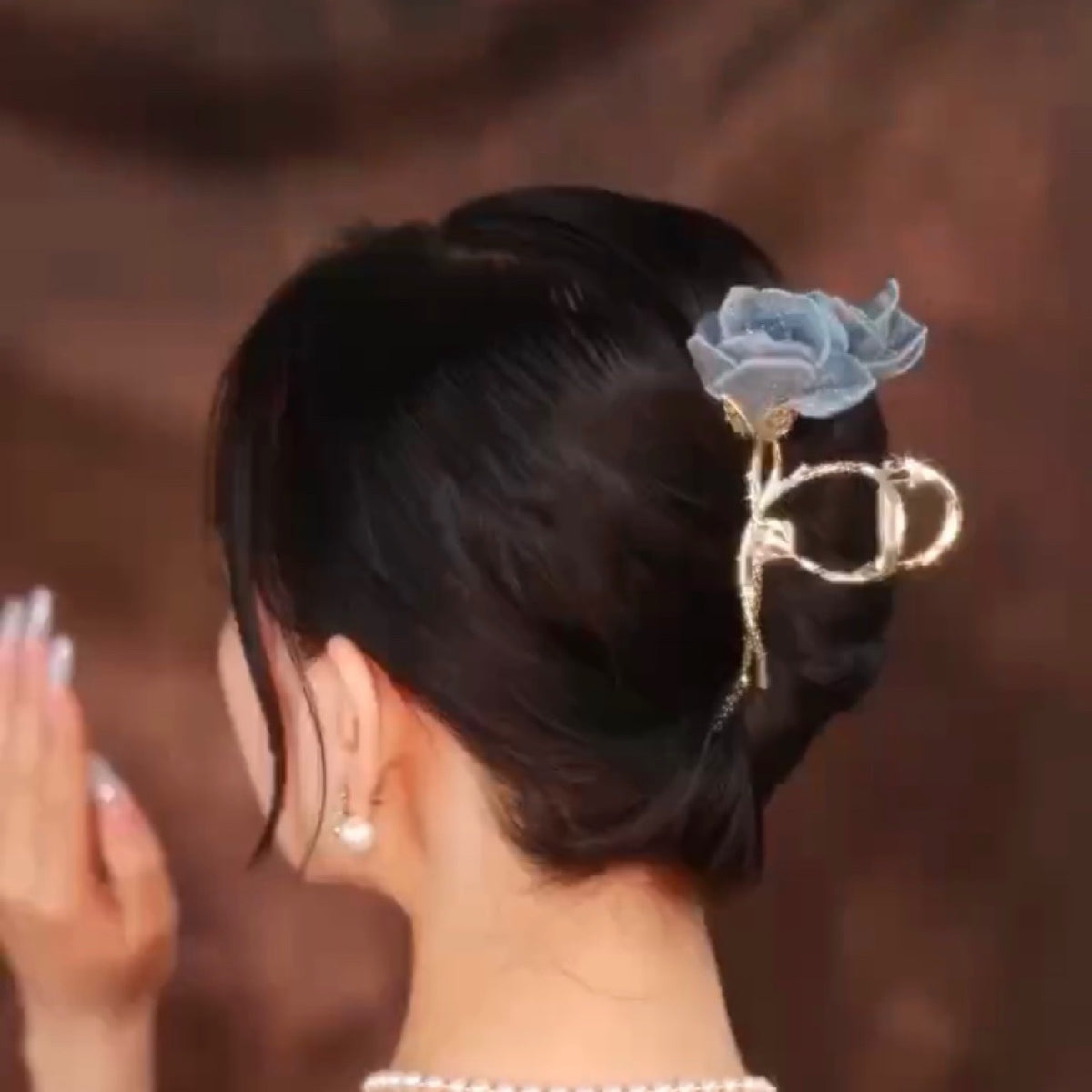 Double fleur légère de luxe anti-cristal en alliage de cuivre