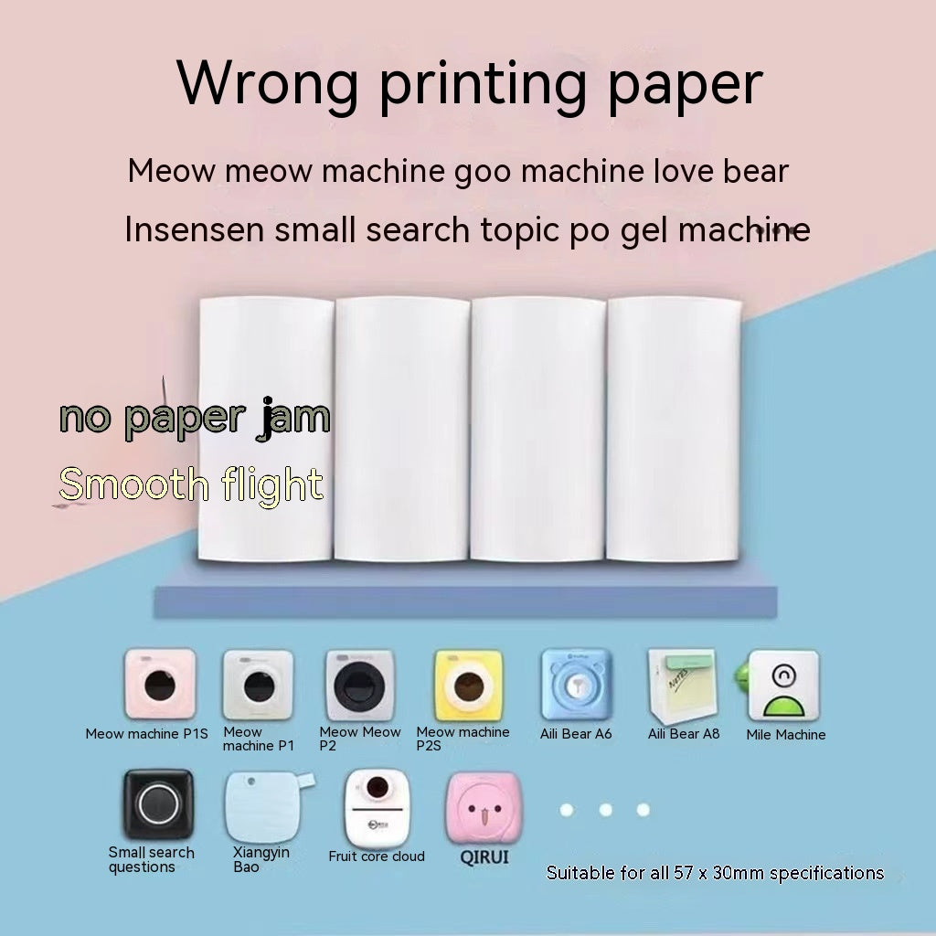 57x30 Printing Paper Student Pocket Wrong Questions Thermal Printing Paper Ten Yea