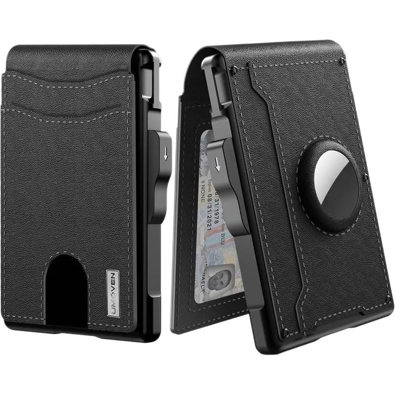 Porte-cartes pour hommes Portefeuille Cartouche en fibre de carbone de grande capacité