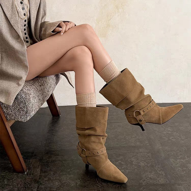 Bottes courtes vintage pour femmes