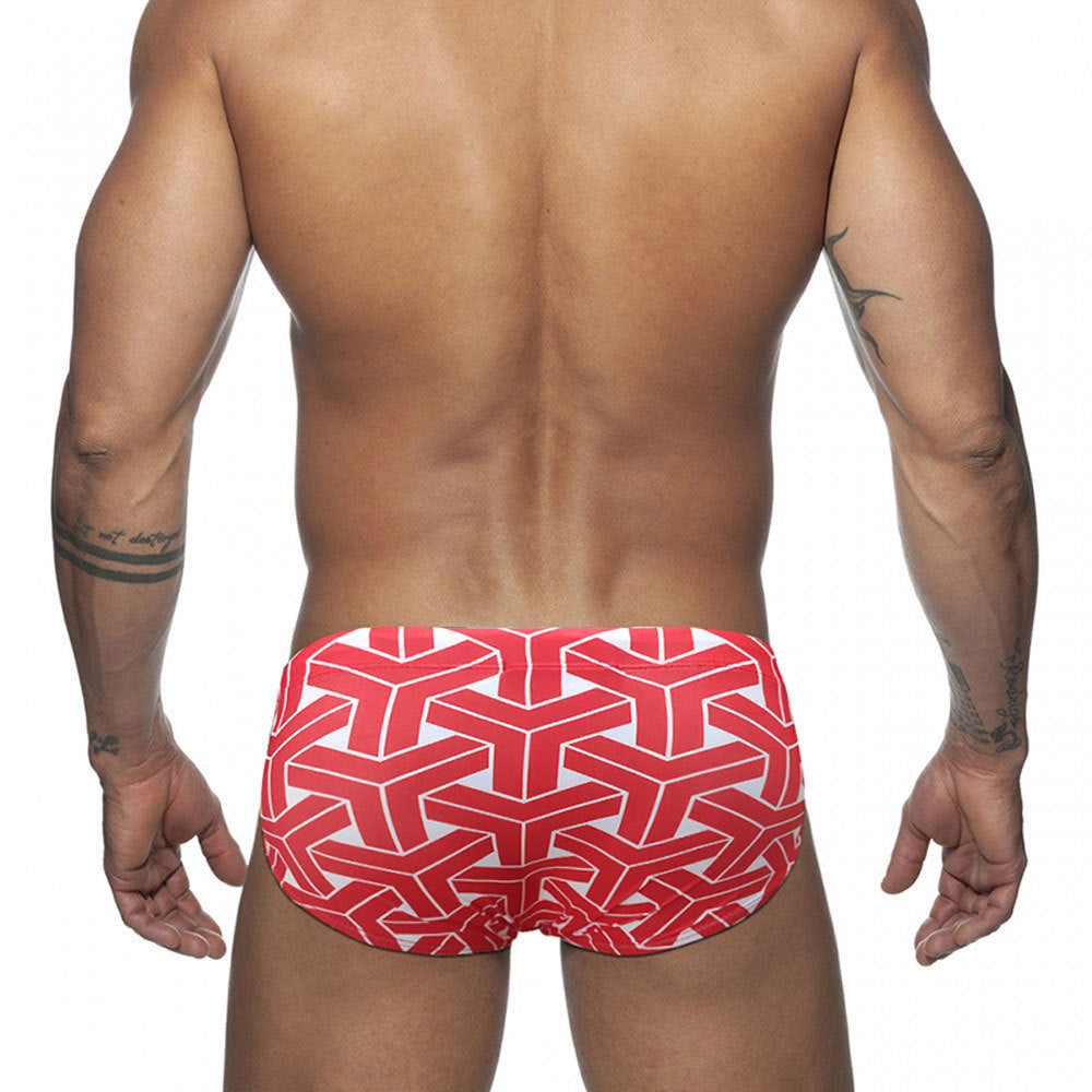Trunks de natation triangulaire imprimés pour hommes