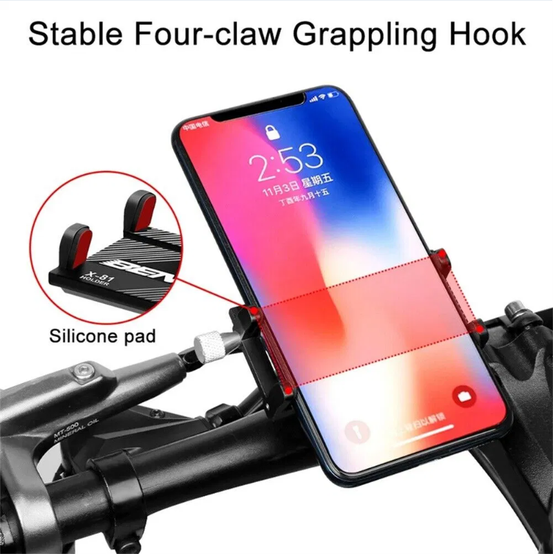 Support de vélo de moto en aluminium pour téléphone portable GPS US