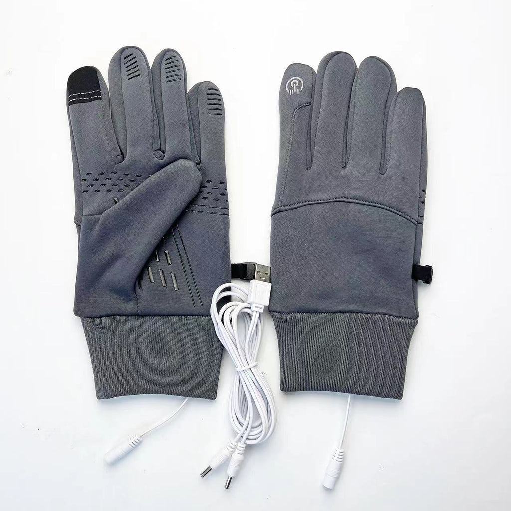 Gants de chauffage électrique USB Cyclisme Warm Keep Sports Touch écran imperméable