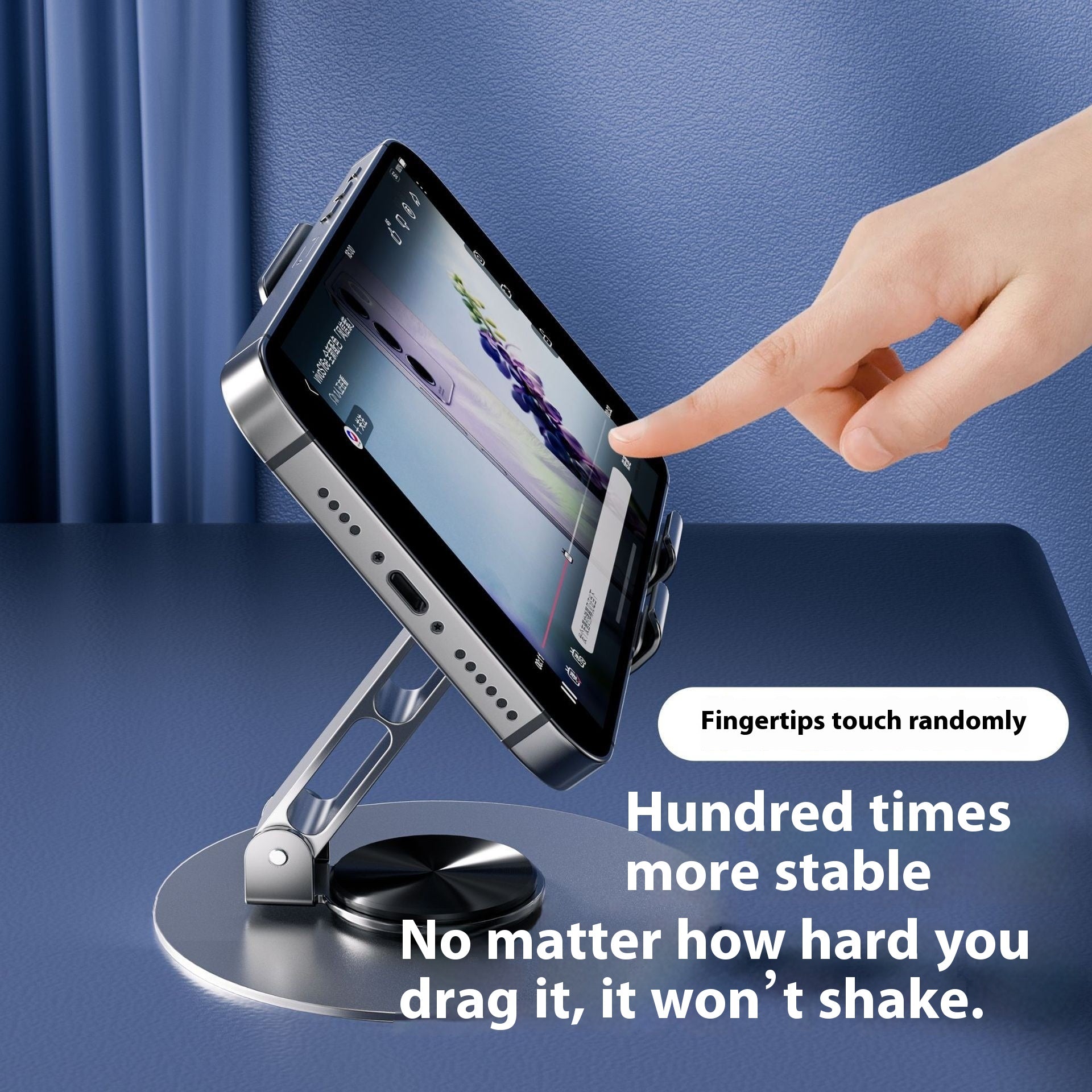 360 degrés de réglage de rotation pliant tablette paresseuse porte-téléphone de bureau
