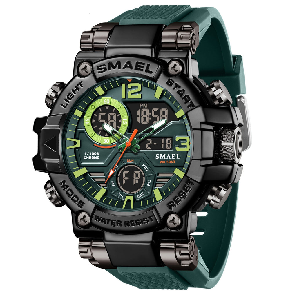 Homme Alliage Multicolore Multi-Function Dual-Display Sports Watch