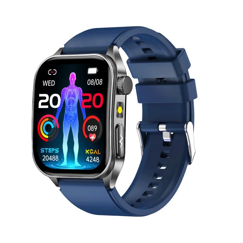 Smart Health Watch BP HR ECG lipides sanguins Uric Acid Calls 650nm Laser Therapy