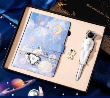 Galaxy Dream Coloriage de page Notebook mignon dessin animé Astronaute