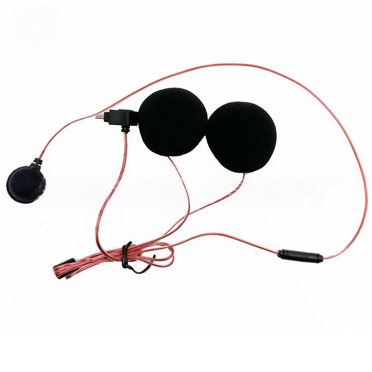Casque de moto Intercom Microphone sans batterie
