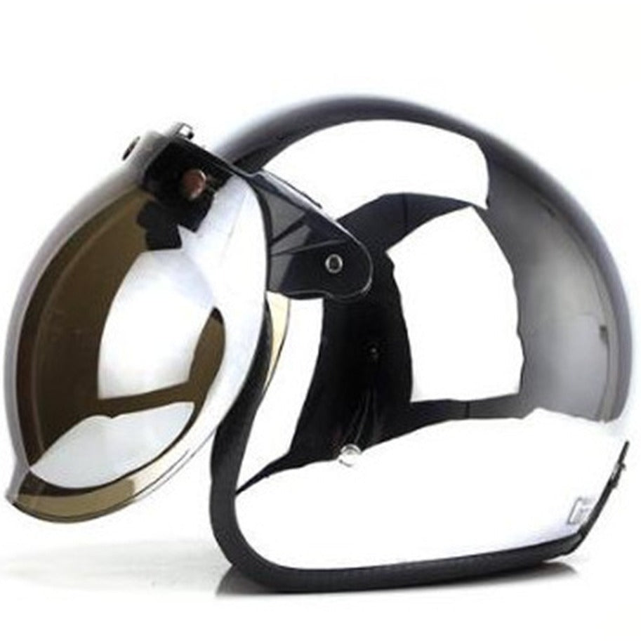 Rétro Batterie Casque de véhicule électrique miroir réfléchissant