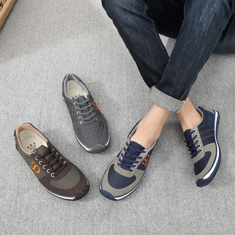 Printemps et automne Cotton Lin Toile Outdoor Casual Walking Running Hommes Chaussures